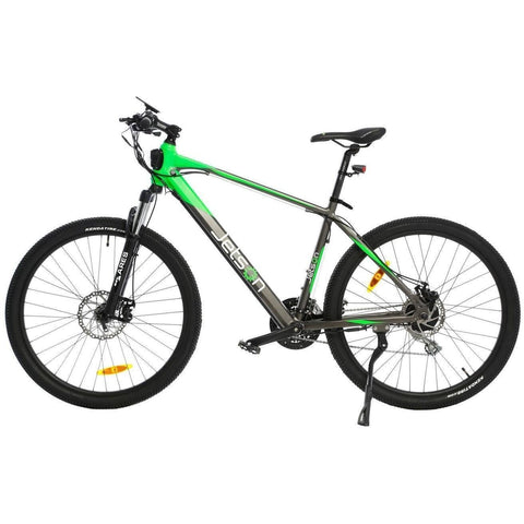 Black/Green Jetson Adventure - Electric Commuter Bike - Side View