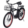 Image of Black X-Treme Newport Electric Cruiser Bike - Front View