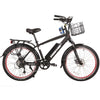 Image of Black X-Treme Laguna Beach Cruiser 48V Electric Cruiser Bike - Side View