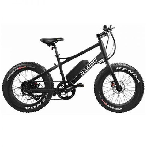 Rambo 350W Junior - Fat Tire Electric Mountain Bike - Side View